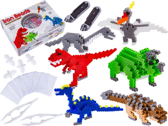 Mărgele de călcat 3D – dinozauri, set 3000 buc. - 1 bucată