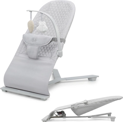 Kinderkraft balansoar/șezlong de bebeluș mimi light grey până la 9 kg