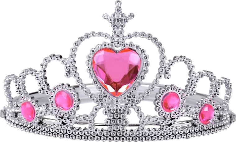 Coroană de prințesă cu pietricele roz