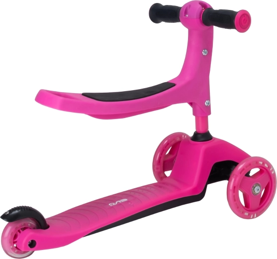 2în1: vehicul cu șa și trotinetă trică