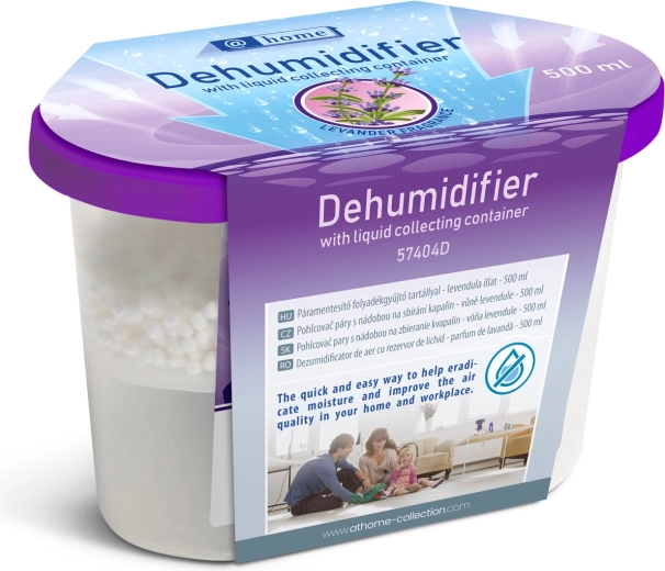 Absorbant de umiditate cu recipient pentru colectarea lichidului, cu parfum de lavandă, 500 ml