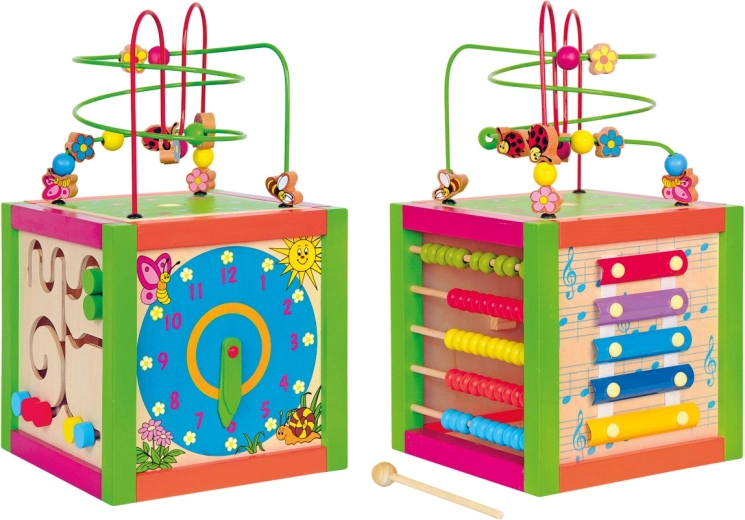 Cub didactic colorat Woody