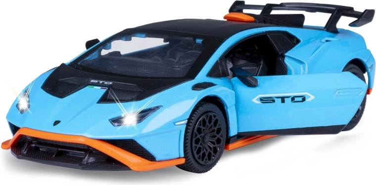 Model metalic Lamborghini Huracán STO 1:32 albastru