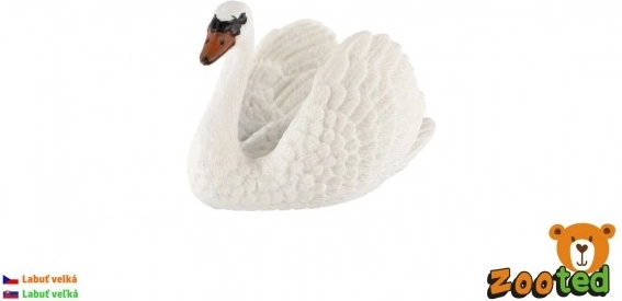 Figurină din plastic lebădă mare 7 cm