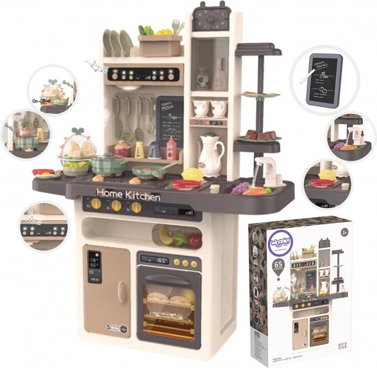 Bucătărie pentru copii Woopie Home Kitchen cu circuit de apă și 65 de accesorii