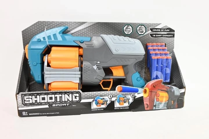 Pistol cu săgeți din spumă în cutie