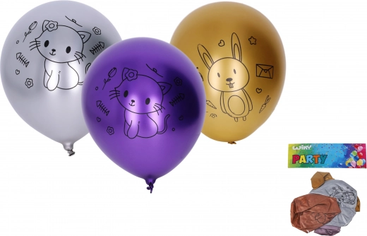 Baloane gonflabile - Animale crom, set 5 buc
