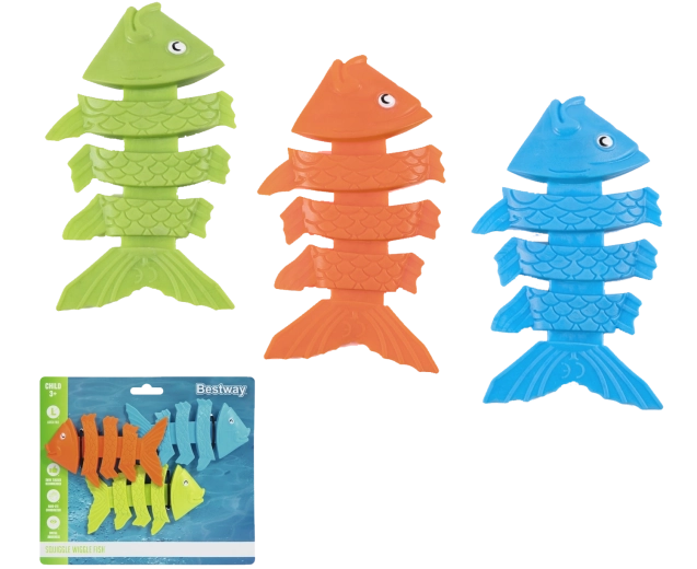 Jucării de scufundare Bestway Squiggle Wiggle, peștișori - 3 buc.