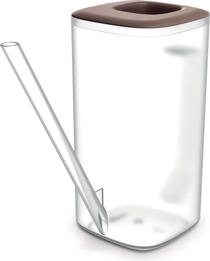 Stropitoare Tubi 1,6 l transparentă/marsala