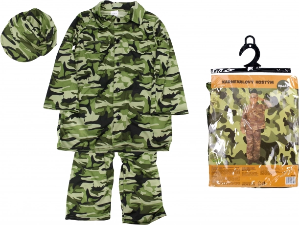 Costum de carnaval soldat pentru copii 110–120 cm