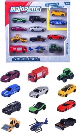 Majorette Street Cars set de 12 mașinuțe metalice - 12 buc.