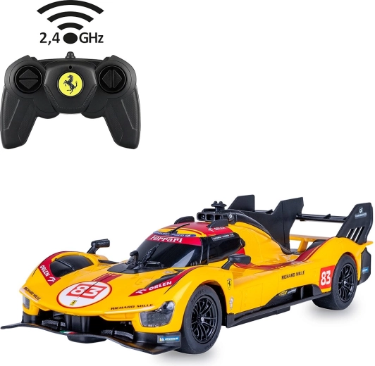 Mașină cu telecomandă JAMARA Ferrari 499P-N83 1:24 galbenă