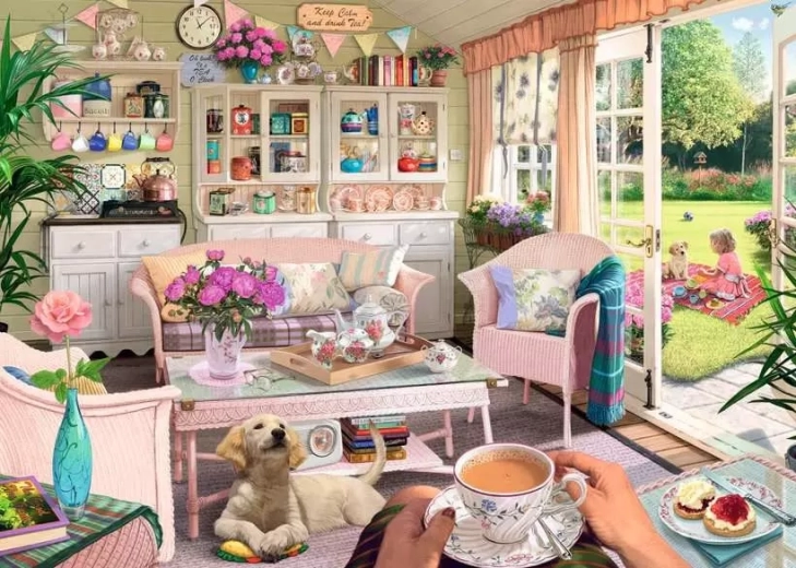 Puzzle Ravensburger Refugiul meu nr. 9: Ceainărie, 1000 de piese