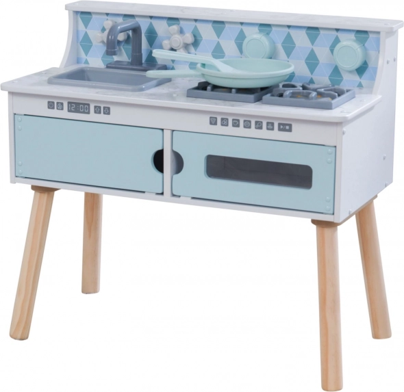 Bucătărie din lemn pentru copii KIDKRAFT Play & Put Away