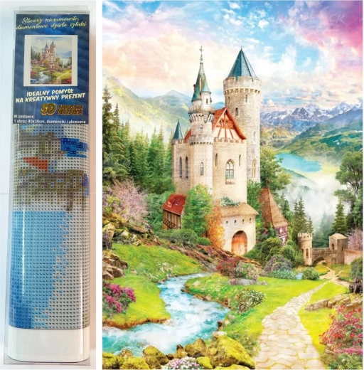 Pictură din diamante - Castel de basm II. 30x40 cm