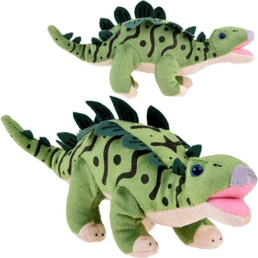 Stegozaur de pluș verde 30 cm
