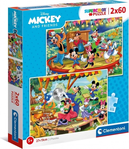 Puzzle 2x60 piese – Mickey și prietenii