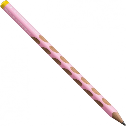 Creion ergonomic pentru stângaci STABILO EASYgraph roz deschis