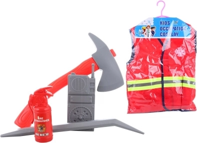 Costum pentru copii Pompier cu vestă