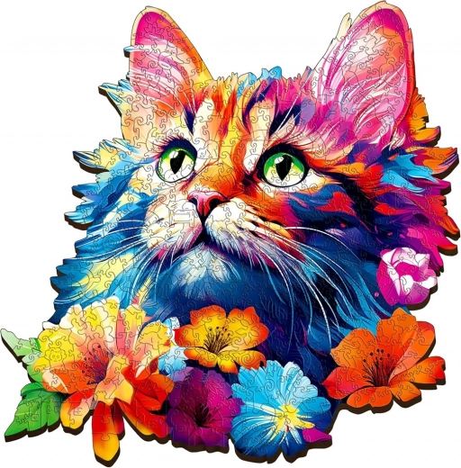 Puzzle din Lemn Pisică 500 Piese