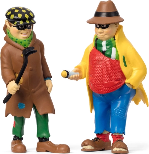 Figurinele hoților Dunder Karlsson și Blom – Pippi Șosețica (2 buc.)
