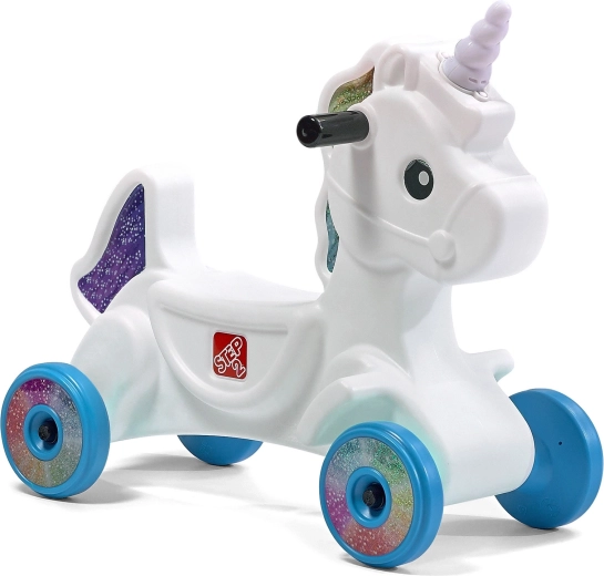 Unicorn ride-on cu lumină și sunet