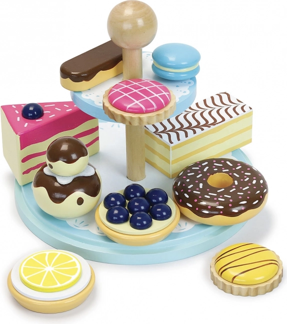 suport etajat din lemn pentru deserturi VILAC