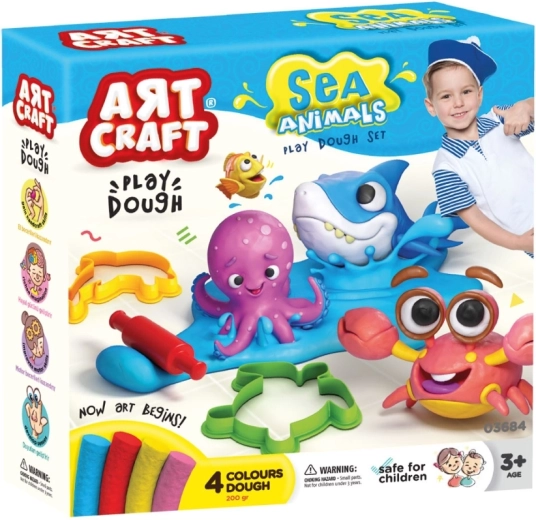Patru culori de plastilină