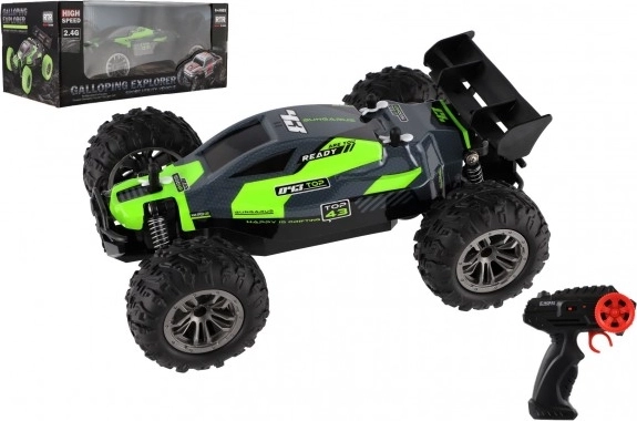 RC buggy 2,4 GHz plastic 25 cm pe baterii – Verde