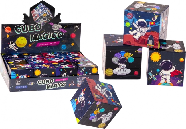 Cub magic educativ cu tematică spațială