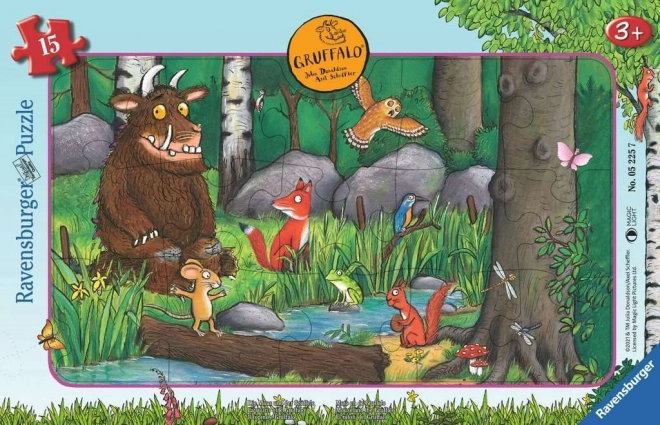 Puzzle Șoricelul și Gruffalo de la Ravensburger, 15 piese