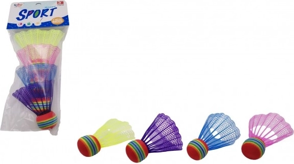 Coșulețe de badminton colorate 4 buc
