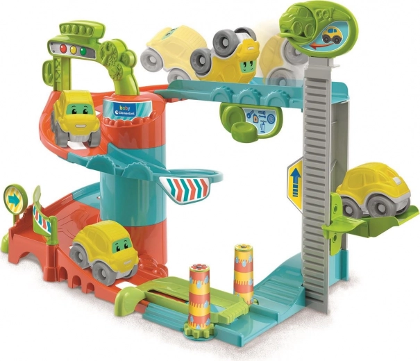 Clementoni Baby garaj distractiv – pistă pentru copii Play for Future