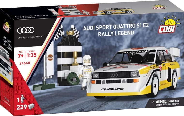 Cobi Audi Sport Quattro S1 E2 – legendă de raliu 1:35 (229 de piese)