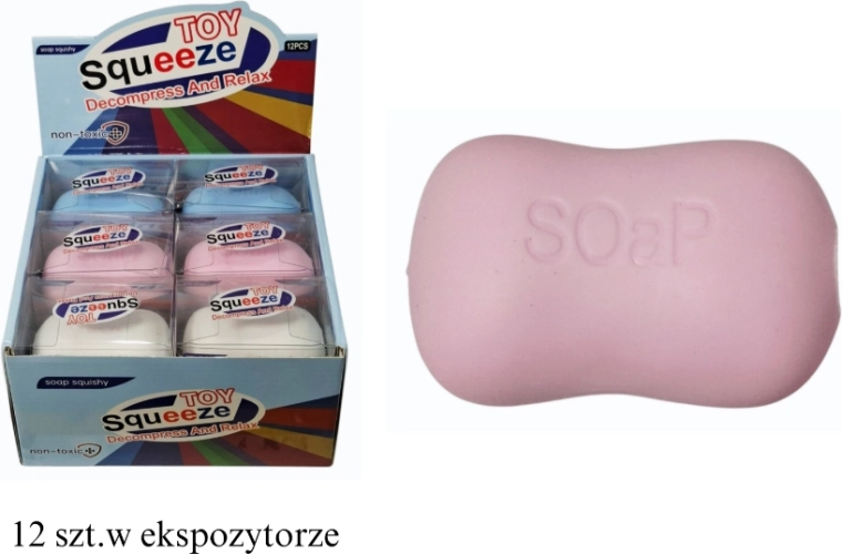 Minge antistres de strâns în formă de săpun - 1 bucată