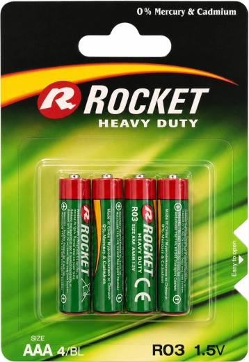 Baterii Rocket AAA 1,5 V zinc-carbon 10×4 buc (40 buc)