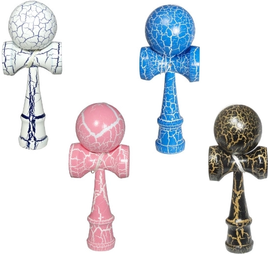 Kendama – jucărie tradițională japoneză din lemn, mix colorat