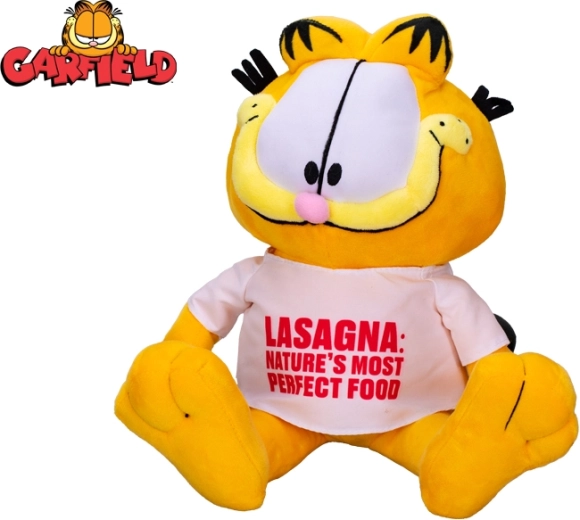 Motanul Garfield de pluș 24 cm, așezat