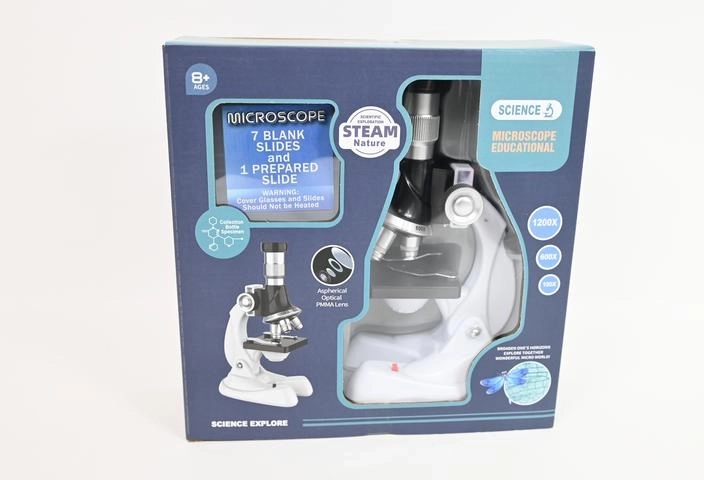 Microscop educativ pentru copii 100–1200×