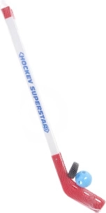 Set de hochei din plastic cu puc și mingiuță 75 cm