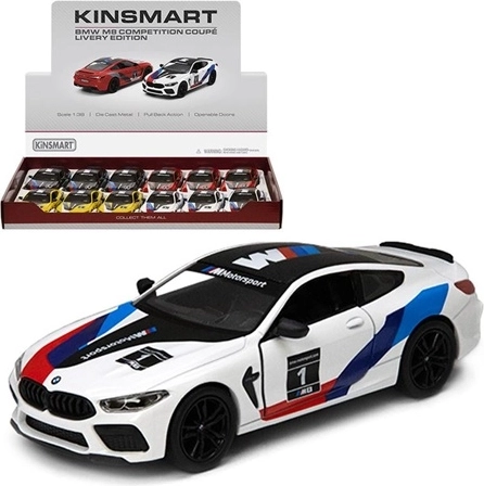 Model de colecție BMW M8 Competition Coupé cu autocolante
