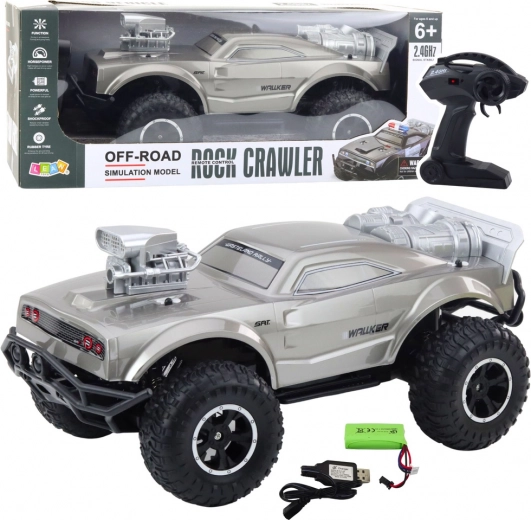Mașină sport off-road RC mare 1:8, argintie