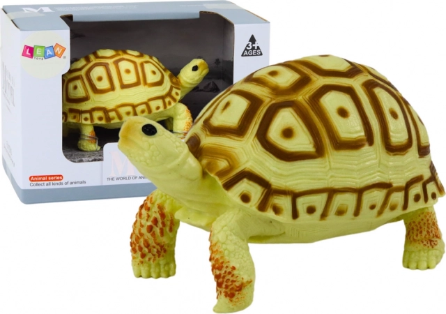 Figurină de colecție cu broască țestoasă – galben deschis și maro, 11 cm