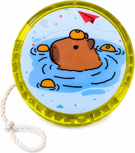Motiv drăguț de capibara și mix de culori