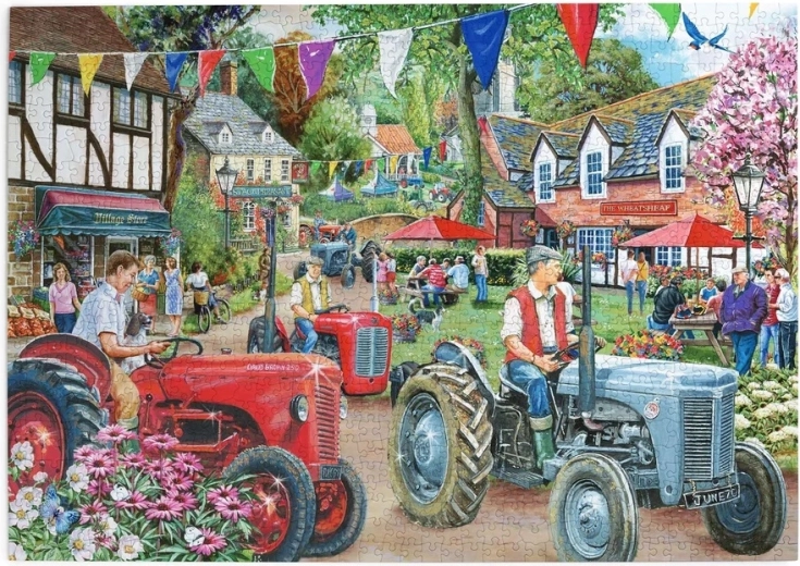 Puzzle House of Puzzles Paradă de tractoare cu 1000 de piese
