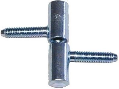 Balamale de fereastră 60 mm cu ax înșurubat, oțel zincat albastru