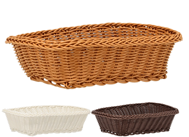 Coș dreptunghiular din plastic 27 × 20 × 8 cm