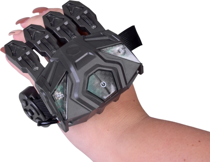 Două moduri de control: mănușă și telecomandă RC