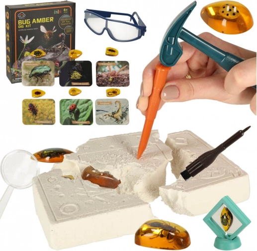 Set arheologic educativ - Insecte în chihlimbar