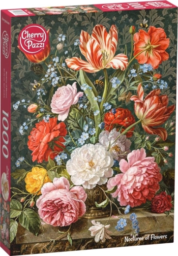 Puzzle Cherry Pazzi Nocturnă florală, 1000 de piese